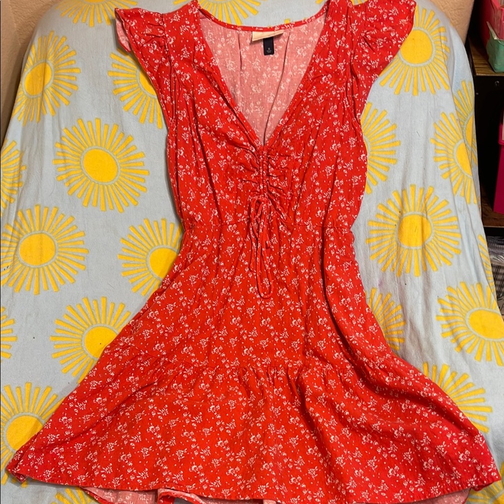 Universal Thread Red Ruched Sundress